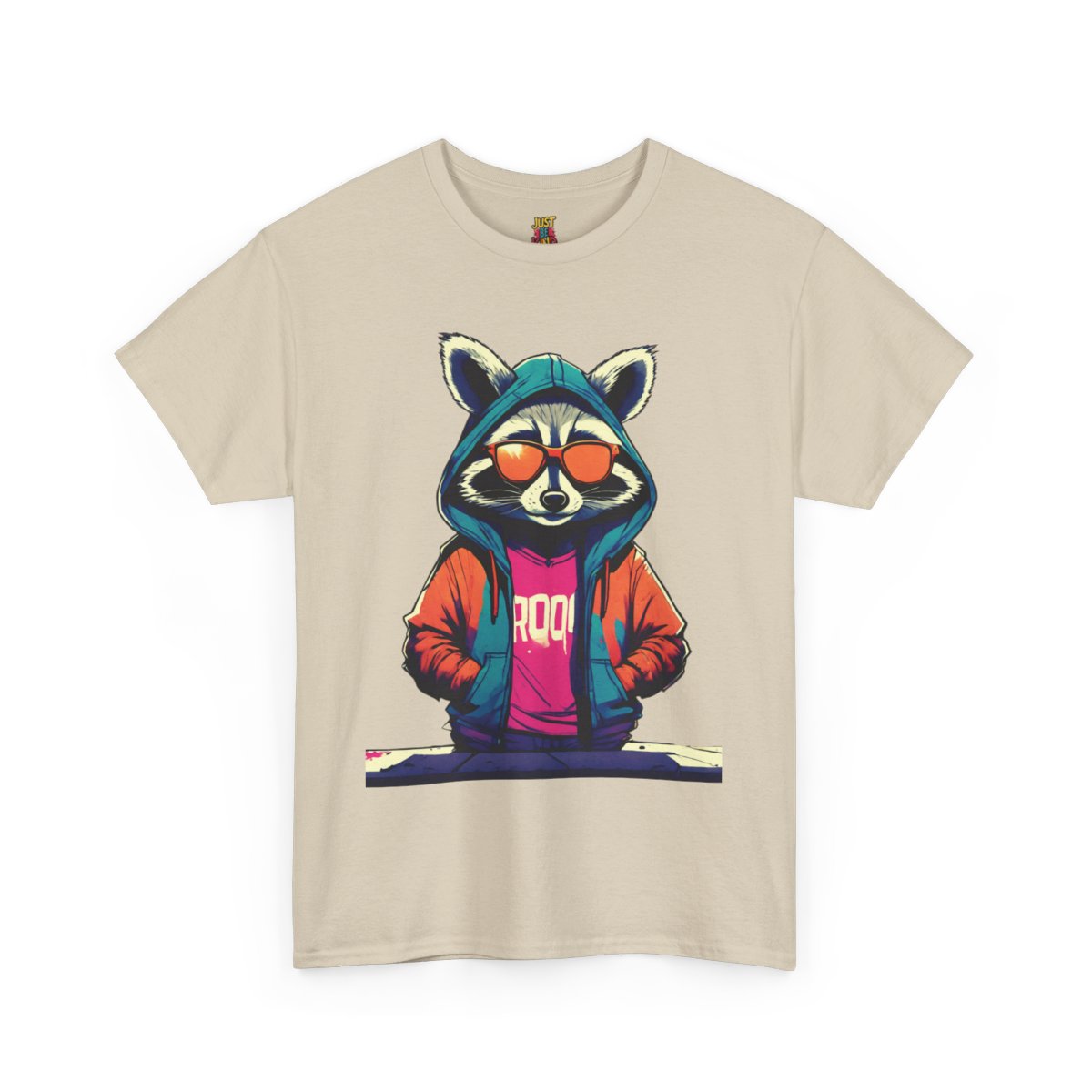 Racoon - Unisex Heavy Cotton Tee - Image 9