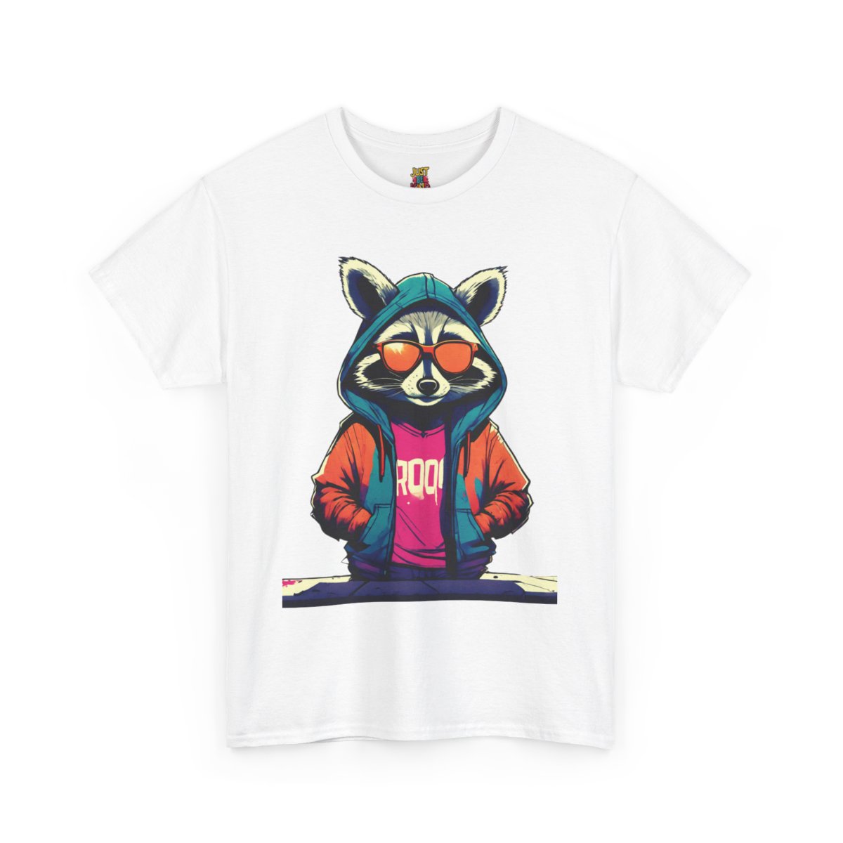 Racoon - Unisex Heavy Cotton Tee - Image 7
