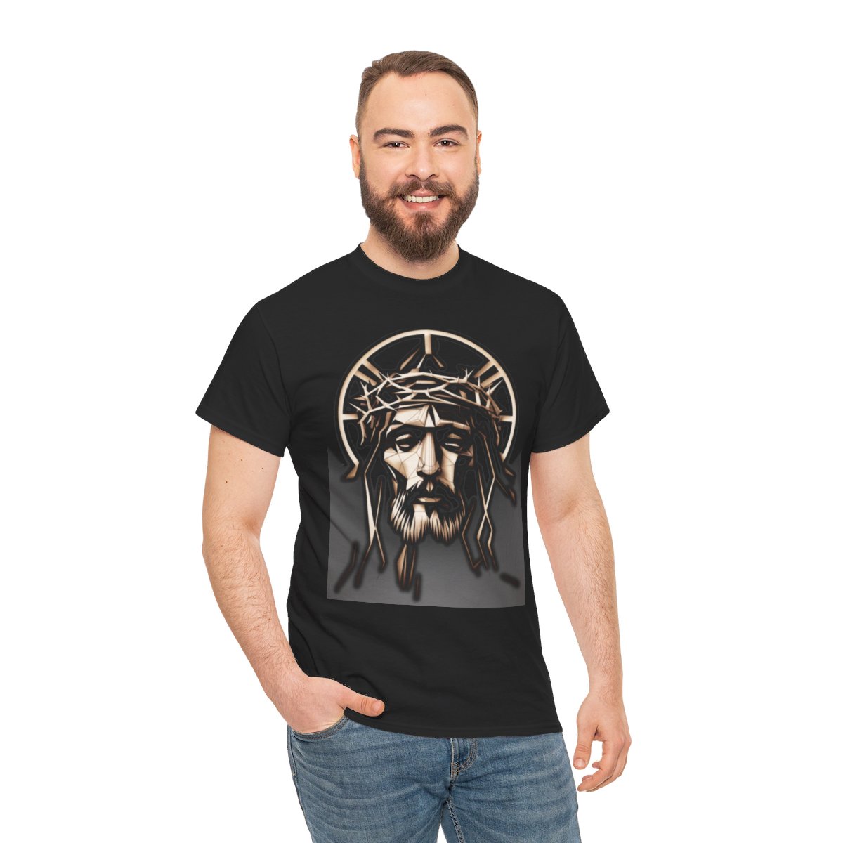Jesus - Unisex Heavy Cotton Tee - Image 5