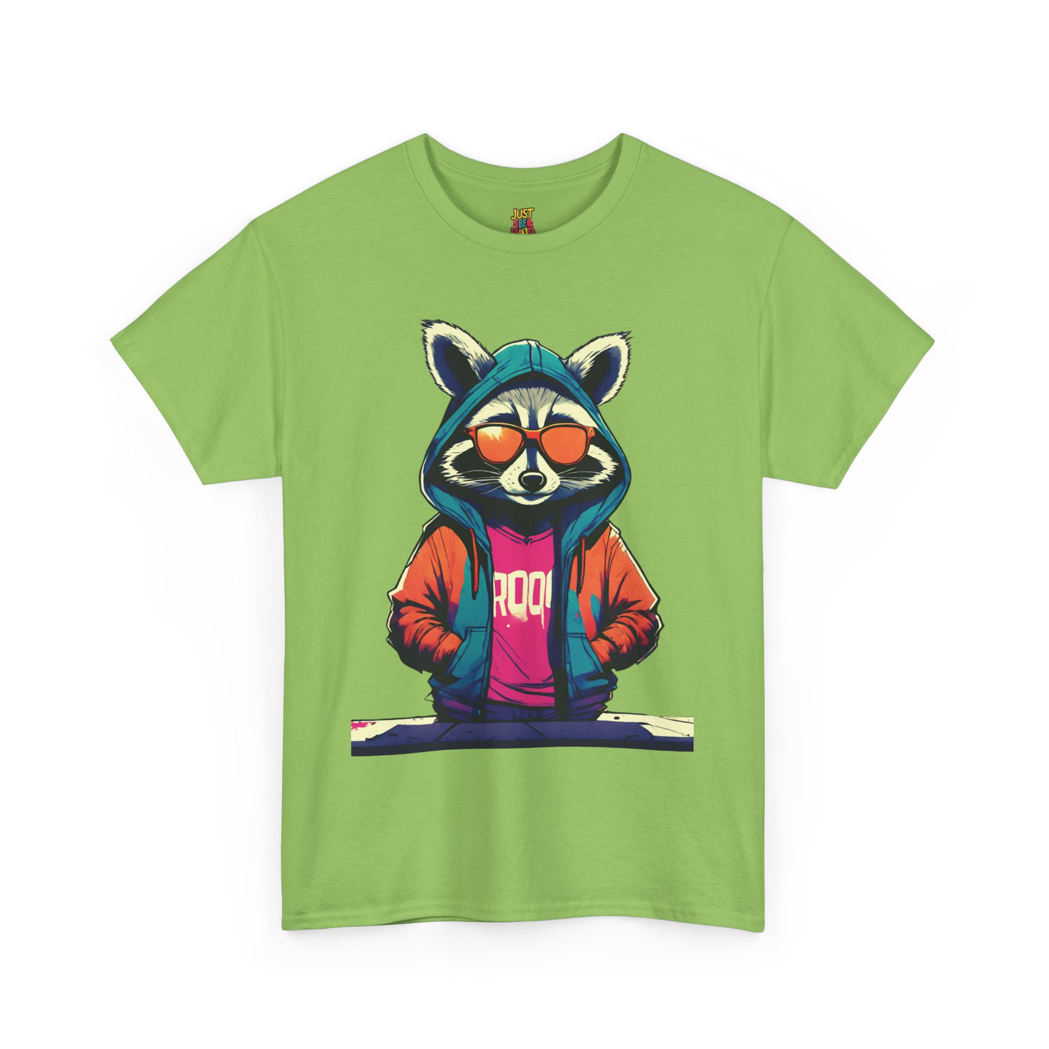 Racoon - Unisex Heavy Cotton Tee - Image 10