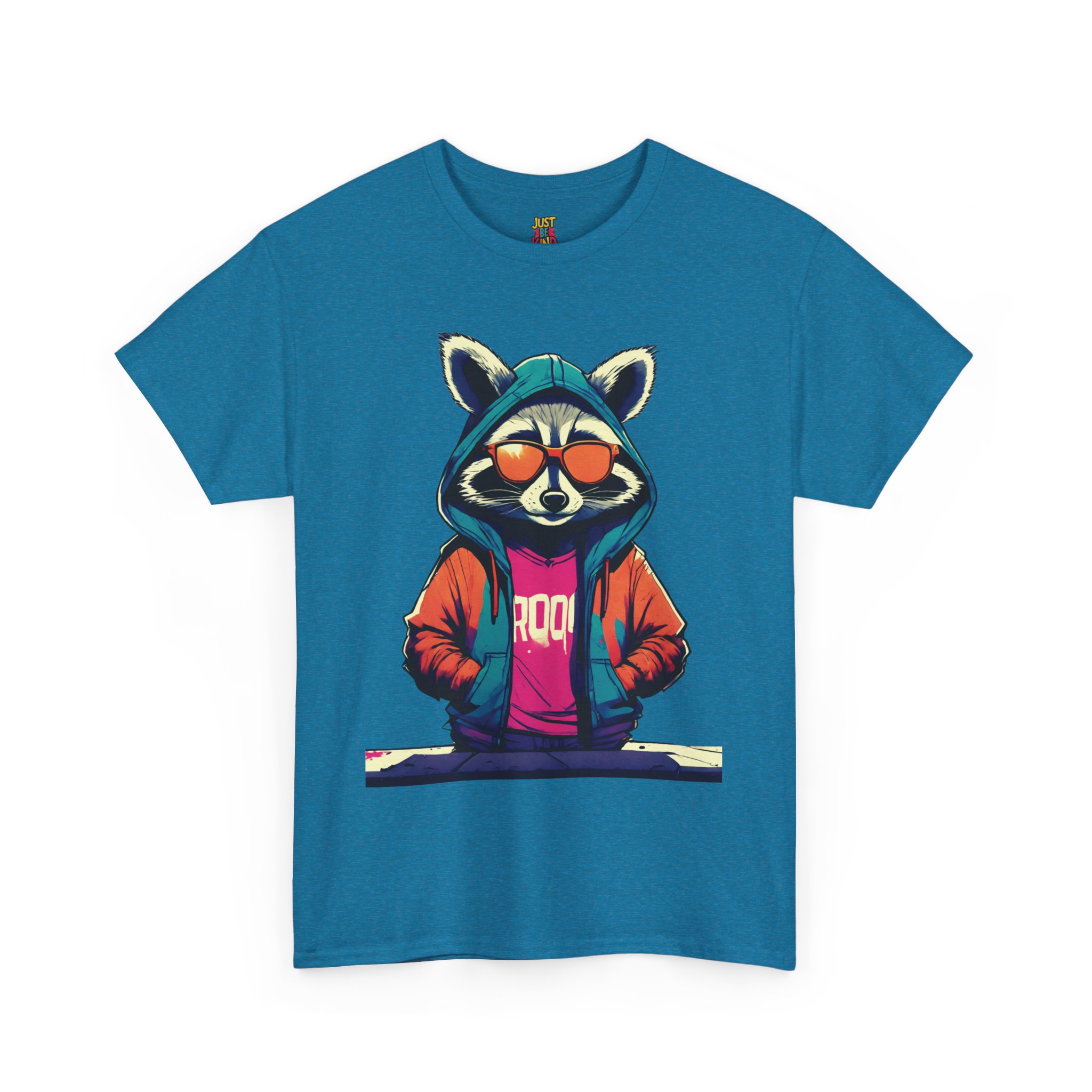 Racoon - Unisex Heavy Cotton Tee - Image 11