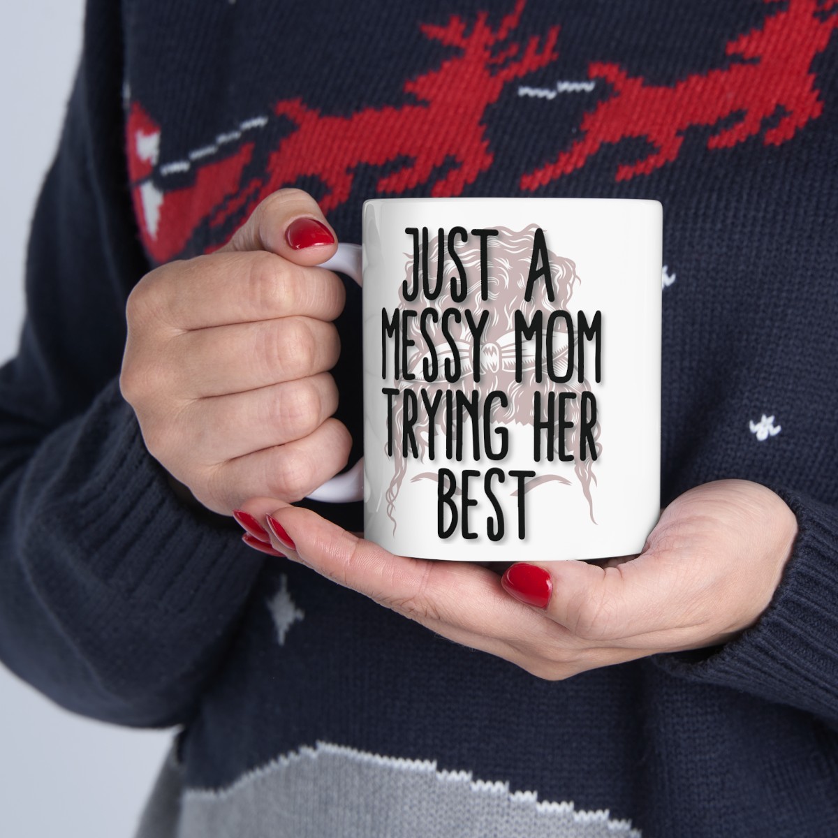 Just a Mom - Ceramic Mug, (11oz, 15oz) - Image 4