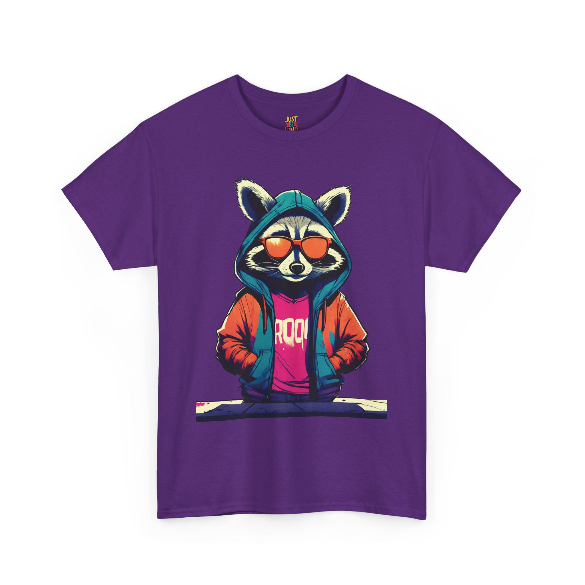 Racoon - Unisex Heavy Cotton Tee - Image 12