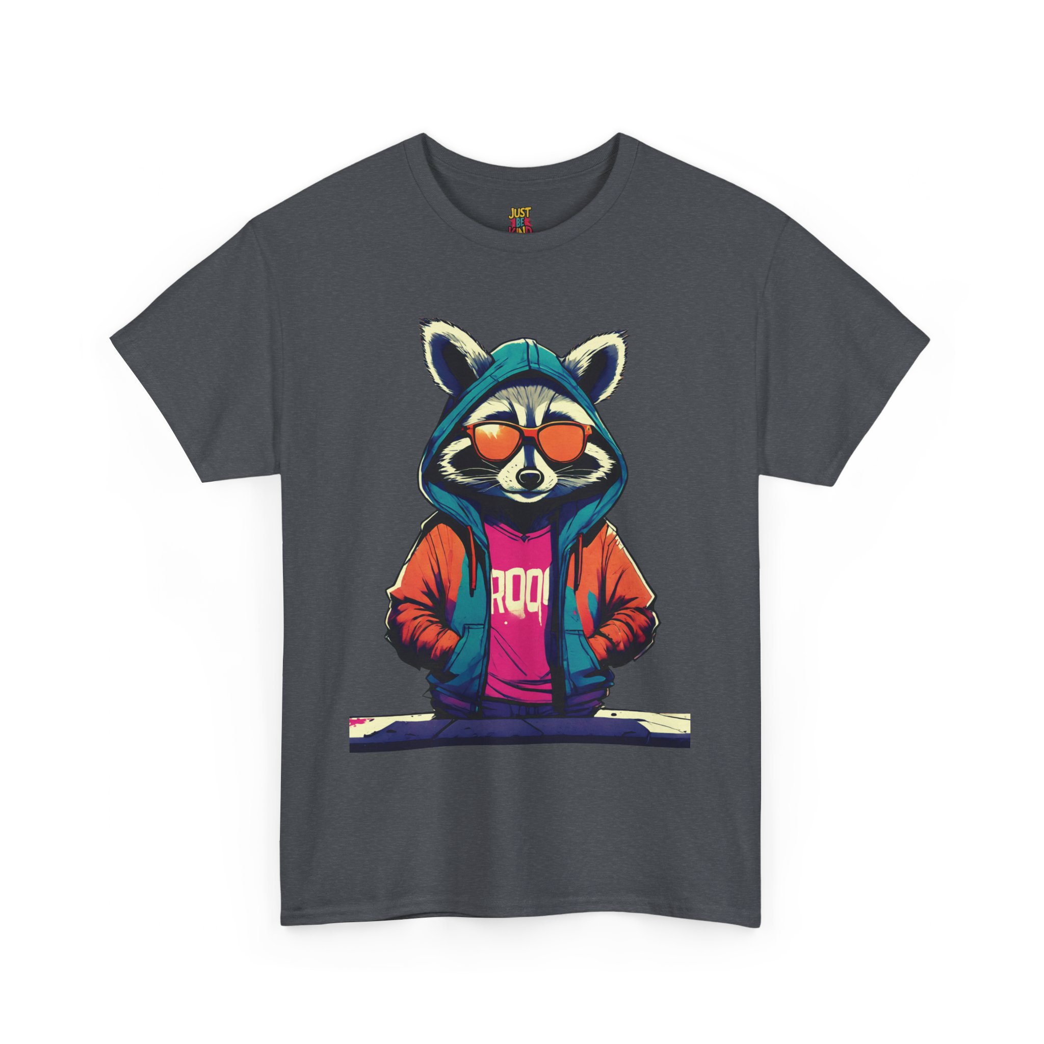 Racoon - Unisex Heavy Cotton Tee - Image 13