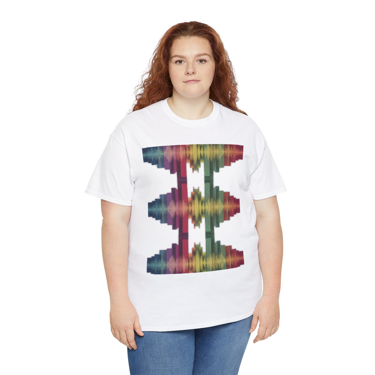 Soundwaves - Unisex Heavy Cotton Tee - Image 4