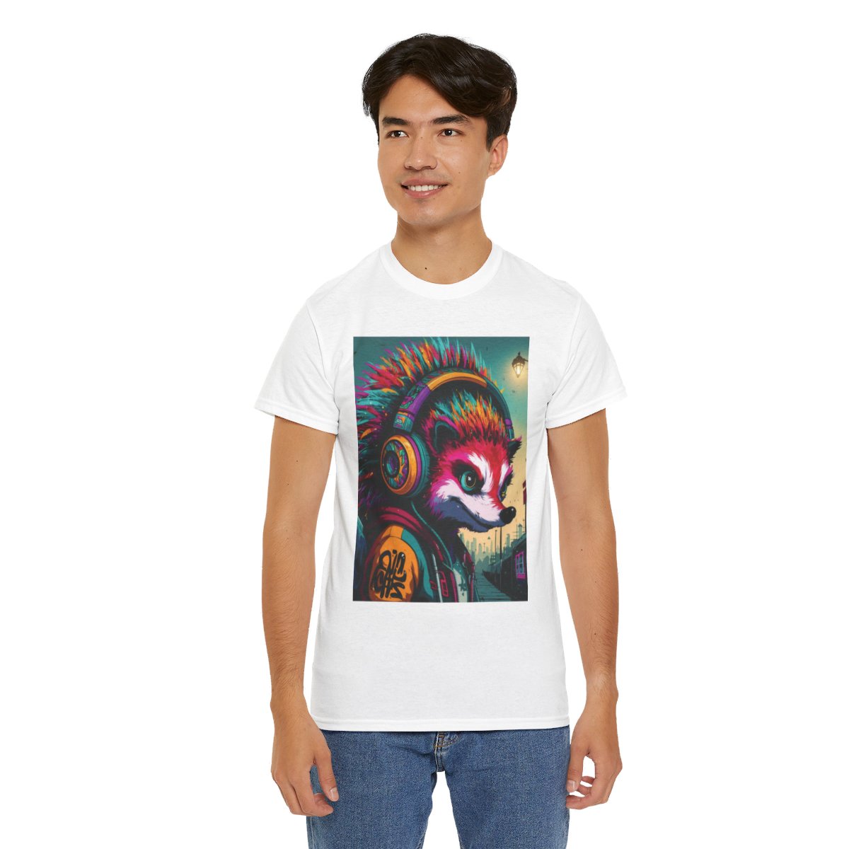 Hedgehog - Unisex Heavy Cotton Tee - Image 4