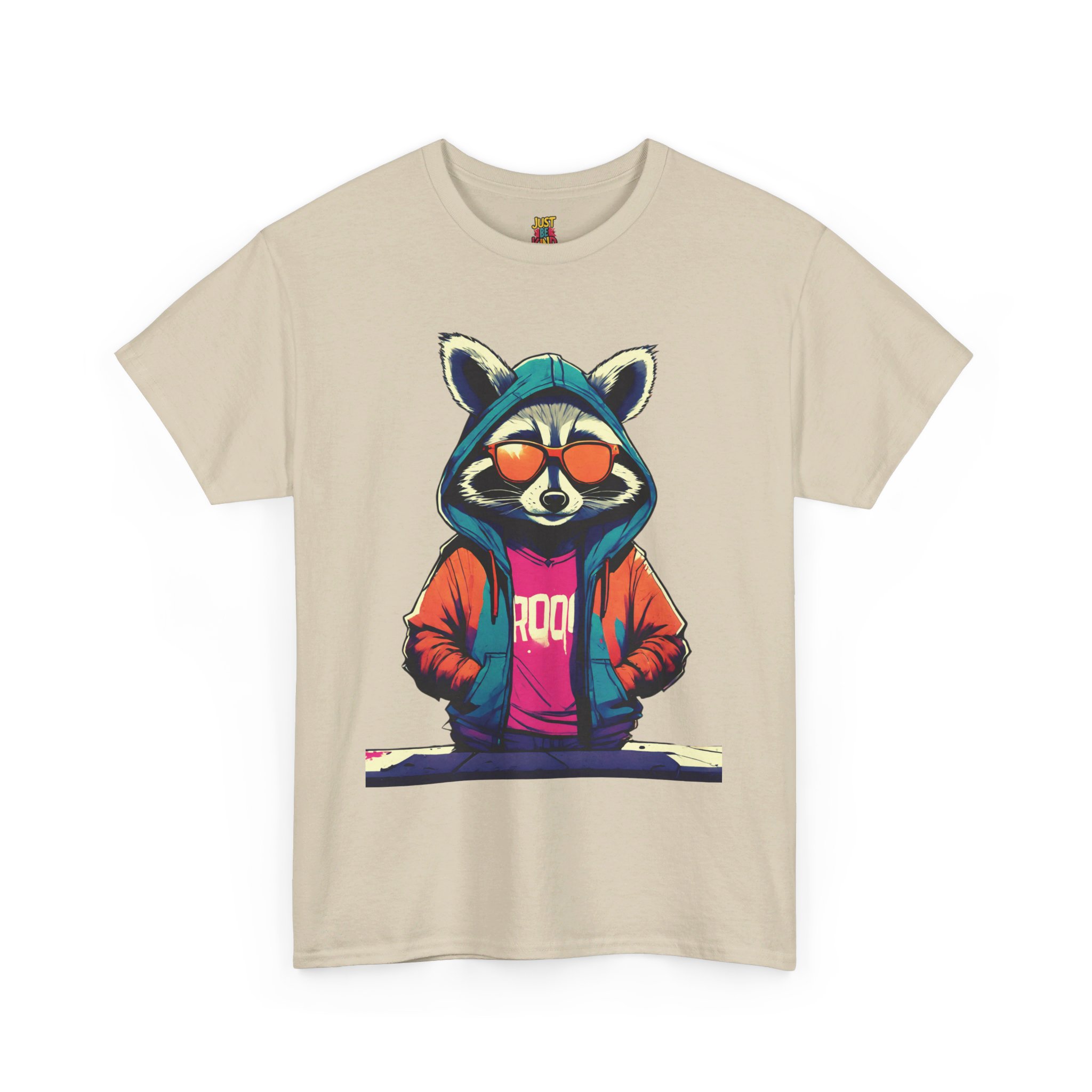 Racoon - Unisex Heavy Cotton Tee - Image 8