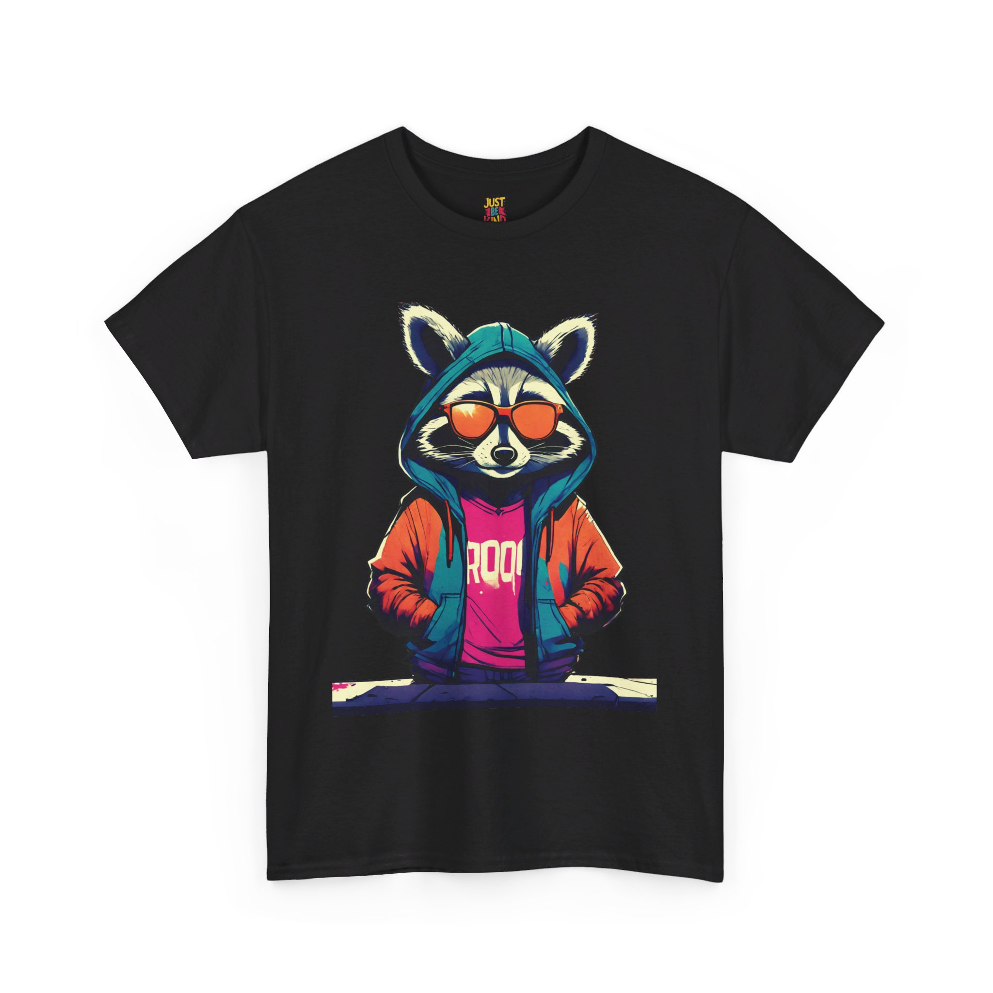 Racoon - Unisex Heavy Cotton Tee - Image 7