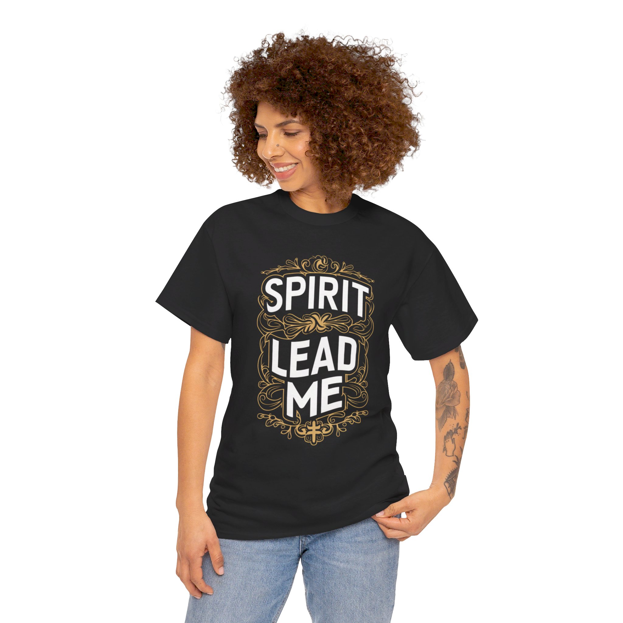 Spirit Lead Me (3) - Unisex Heavy Cotton Tee - Image 3