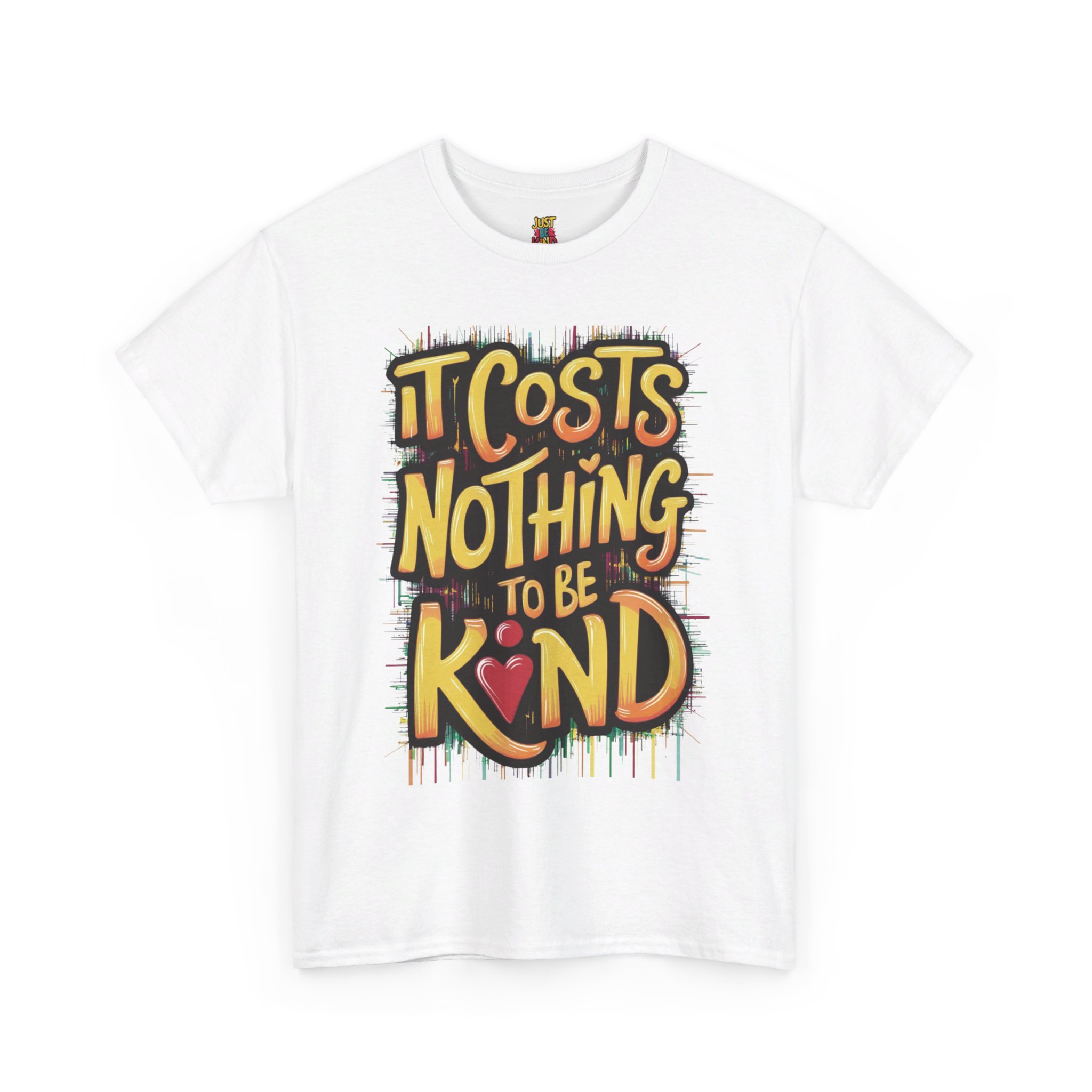 It Costs Nothing to Be Kind - Unisex Heavy Cotton Tee - Image 6