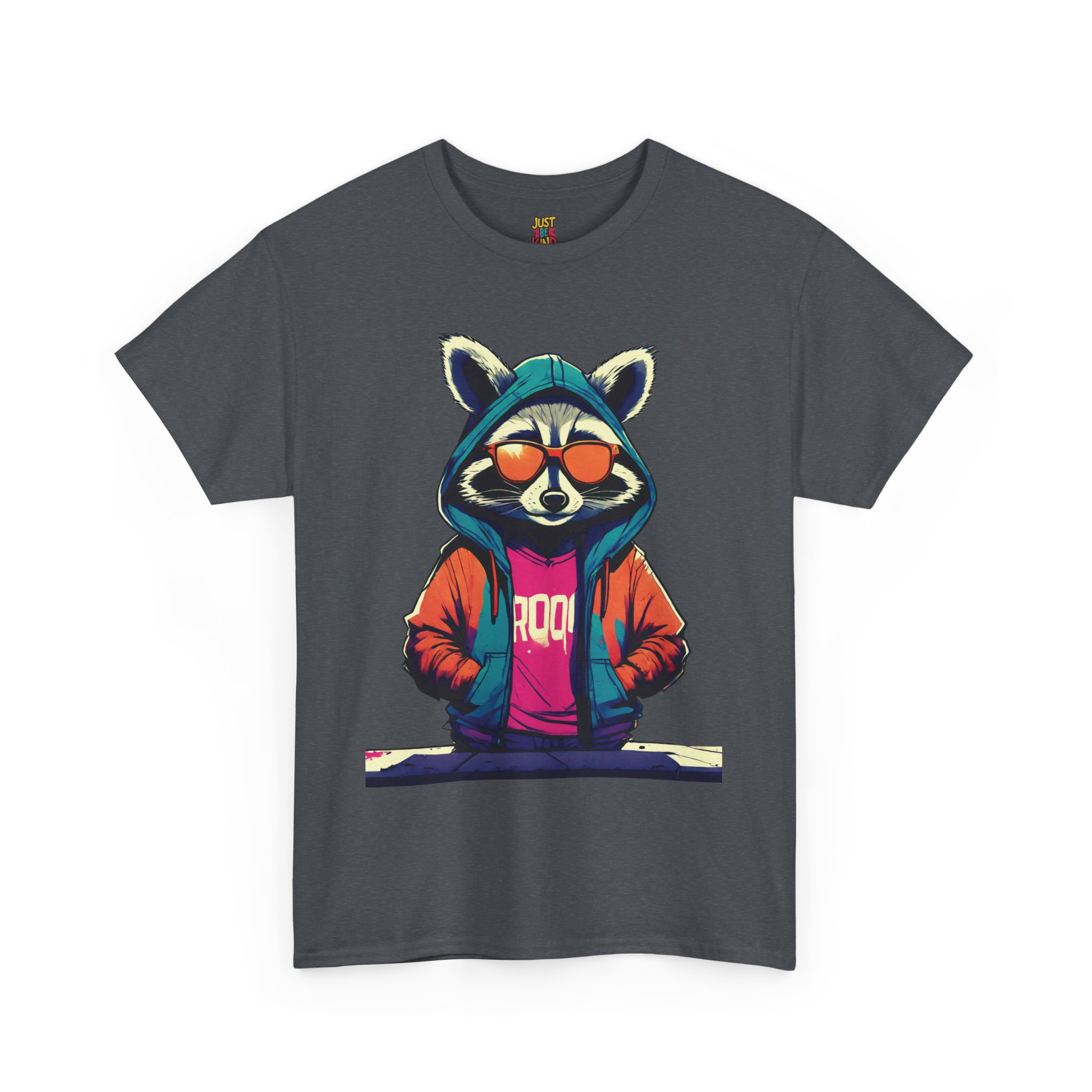Racoon - Unisex Heavy Cotton Tee - Image 11