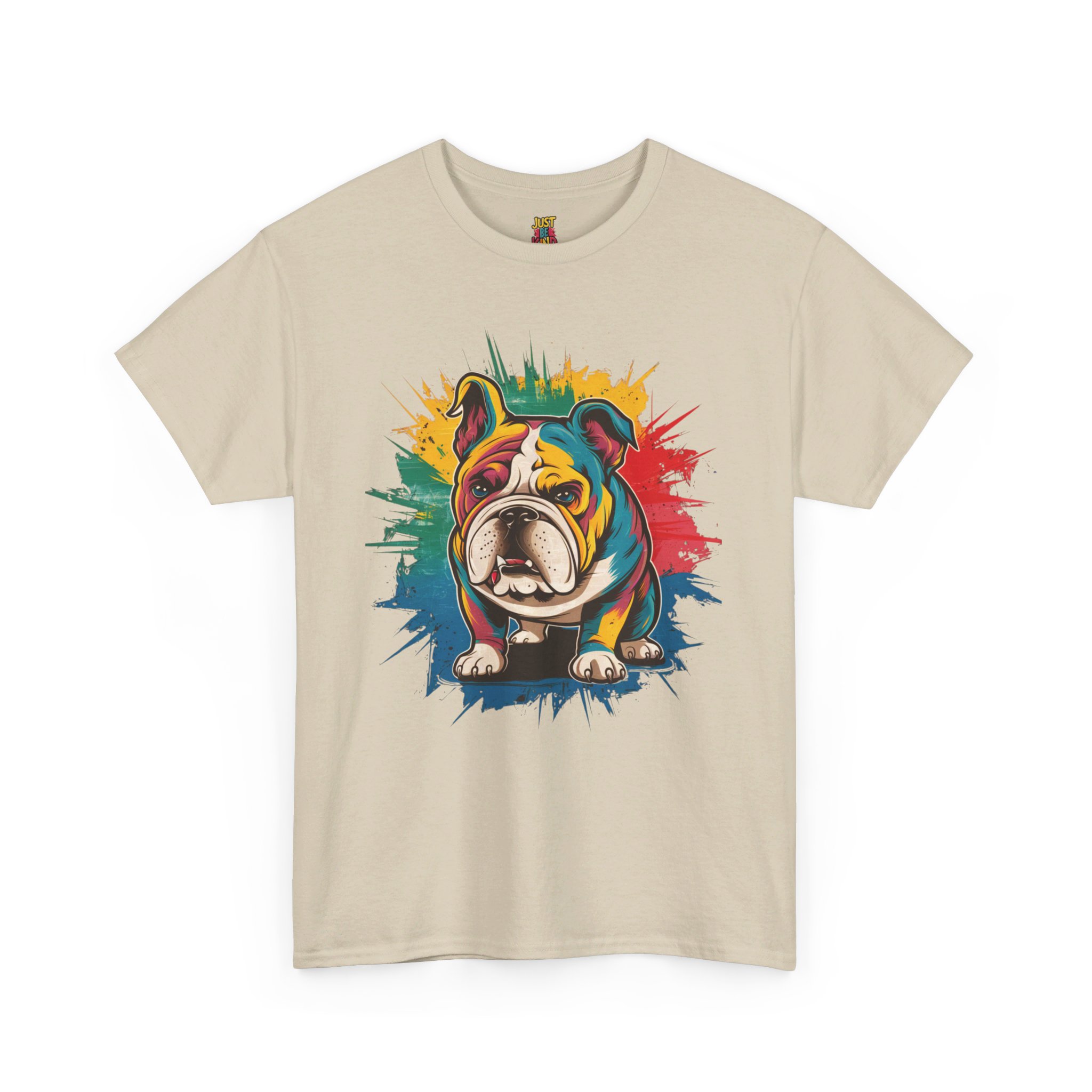 Pop Art Bulldog - Unisex Heavy Cotton Tee - Image 7