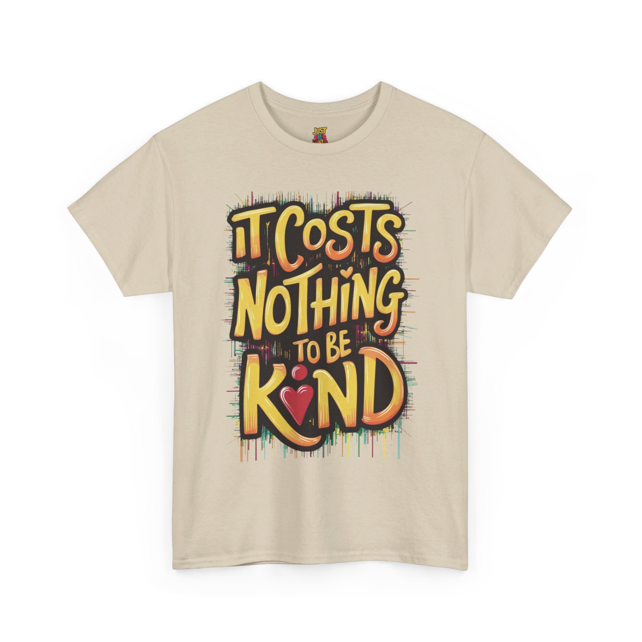 It Costs Nothing to Be Kind - Unisex Heavy Cotton Tee - Image 8