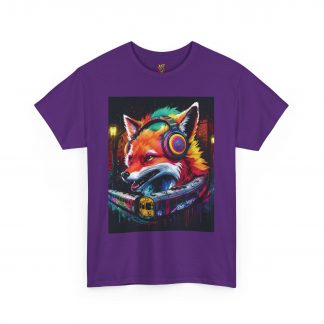 Fox Headphones - Unisex Heavy Cotton Tee