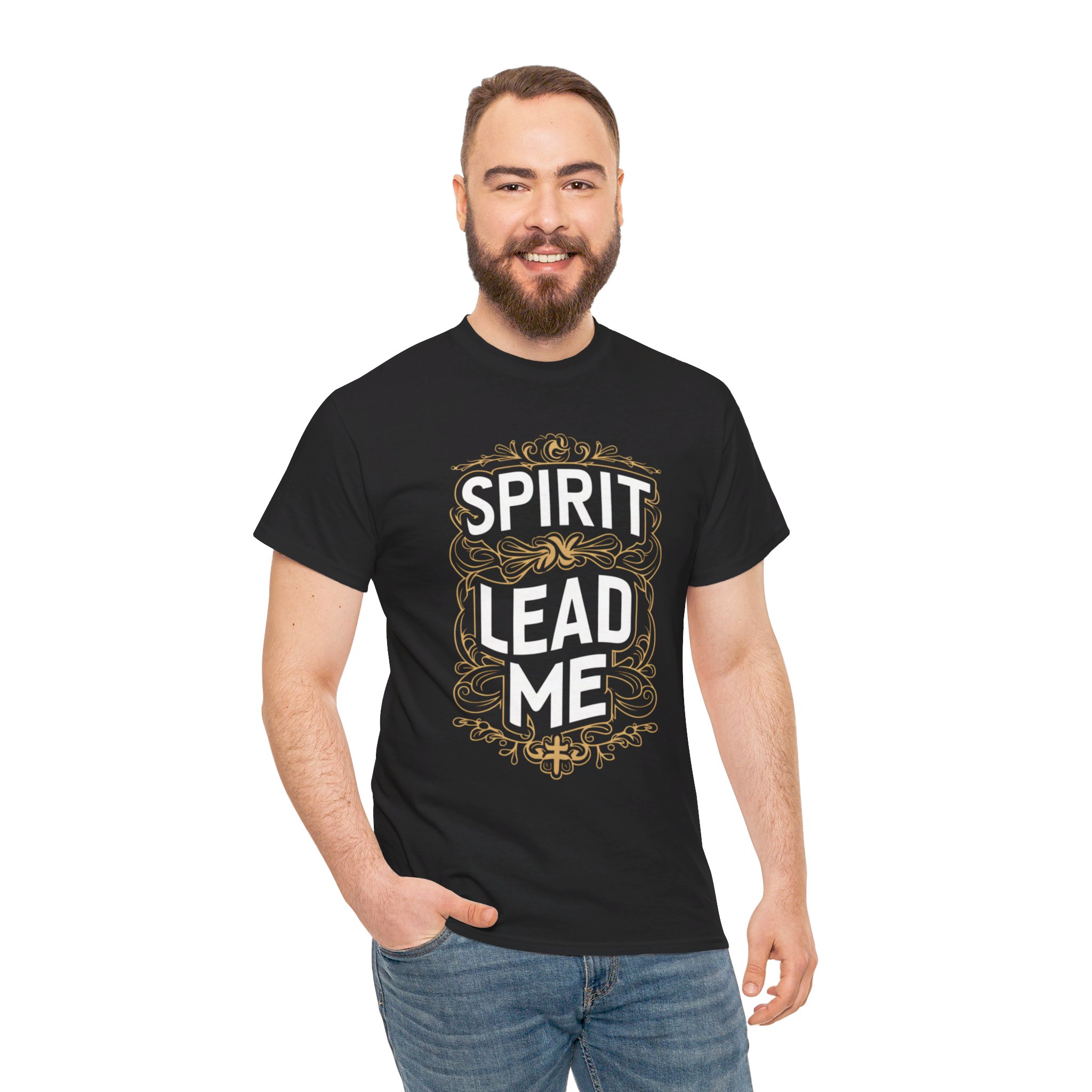 Spirit Lead Me (3) - Unisex Heavy Cotton Tee - Image 4