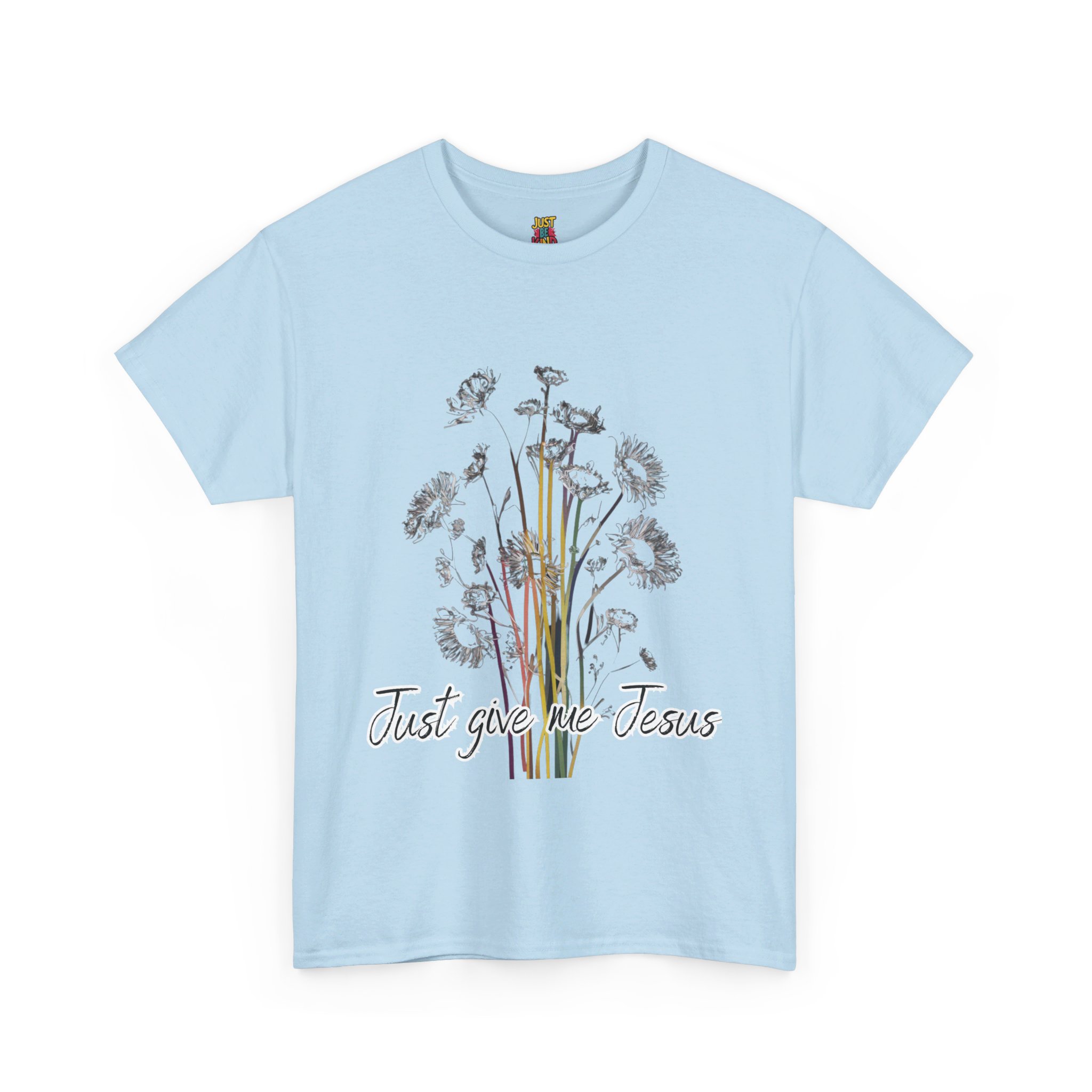 Wildflowers Just Give Me Jesus - Unisex Heavy Cotton Tee - Image 9