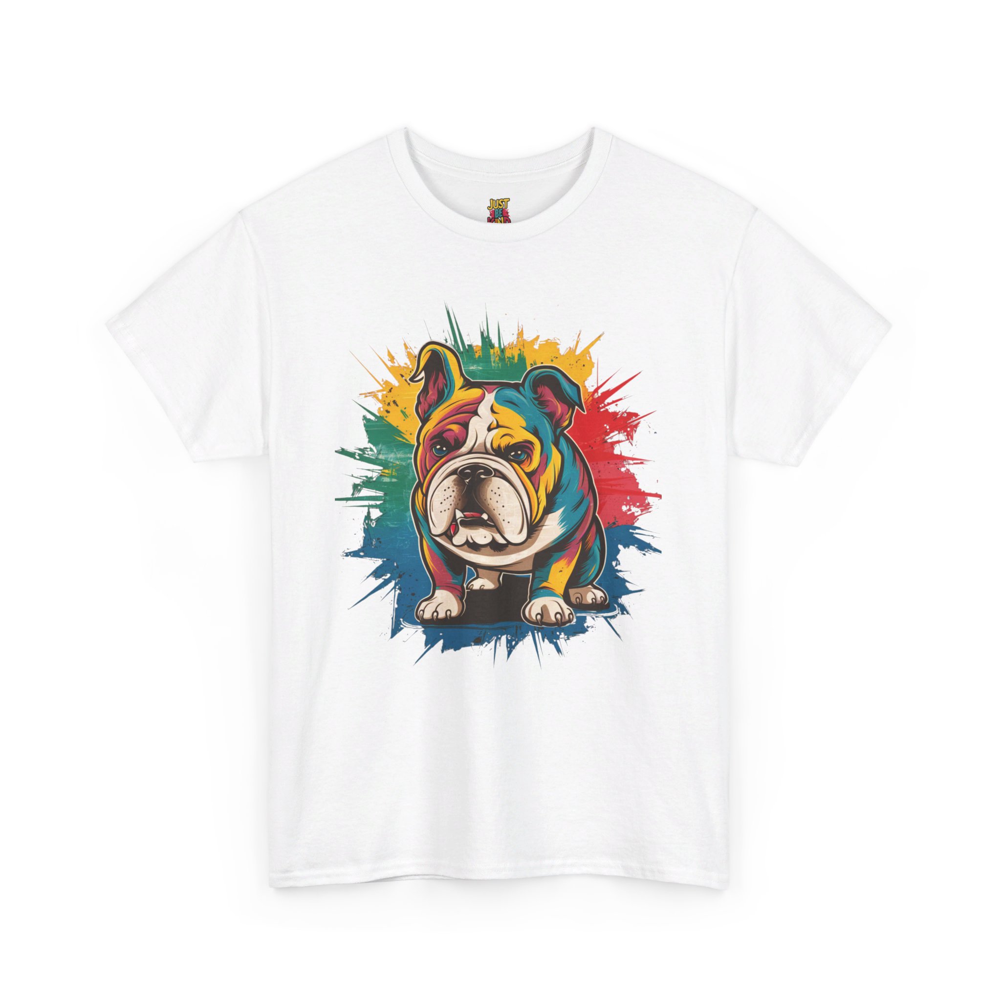 Pop Art Bulldog - Unisex Heavy Cotton Tee