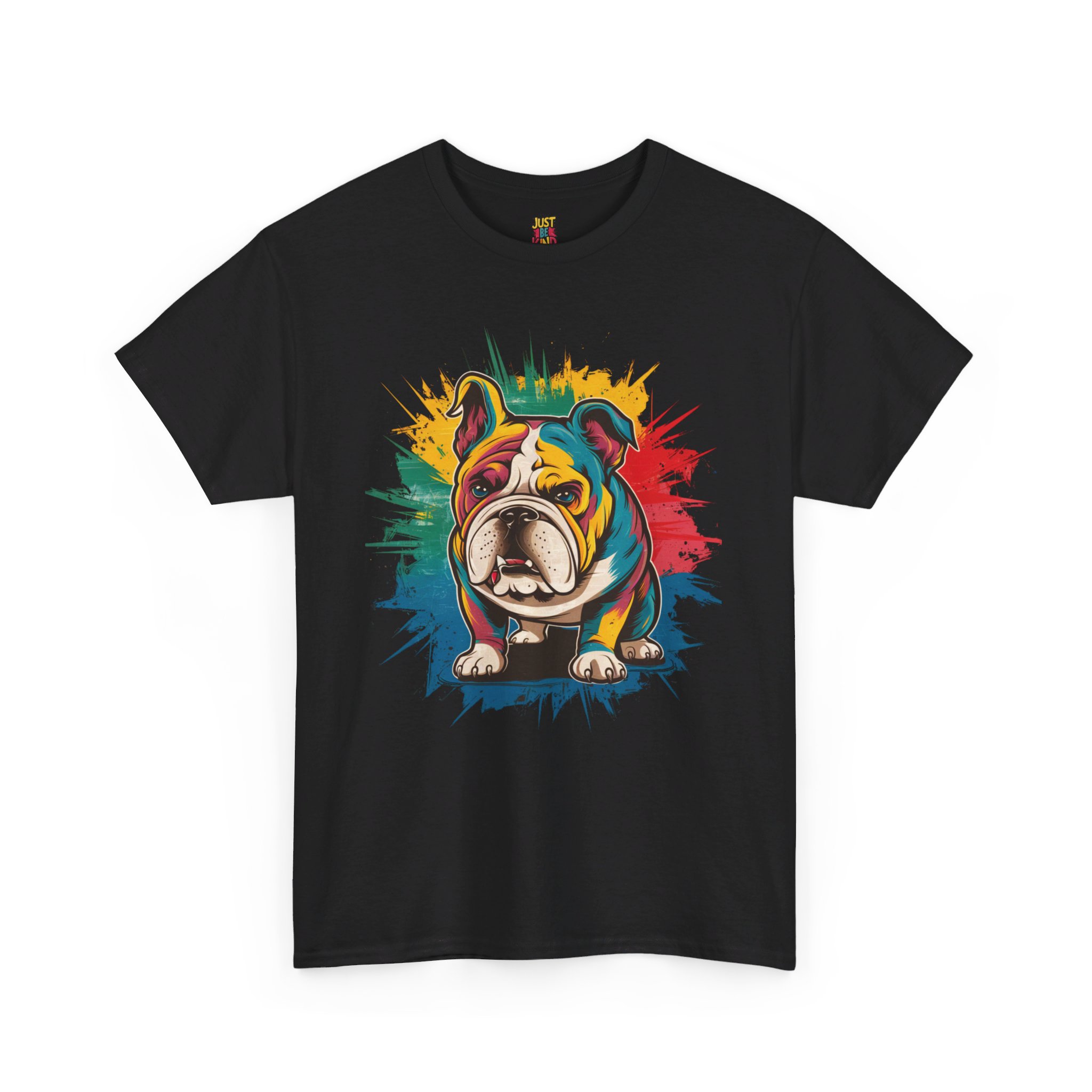Pop Art Bulldog - Unisex Heavy Cotton Tee - Image 6