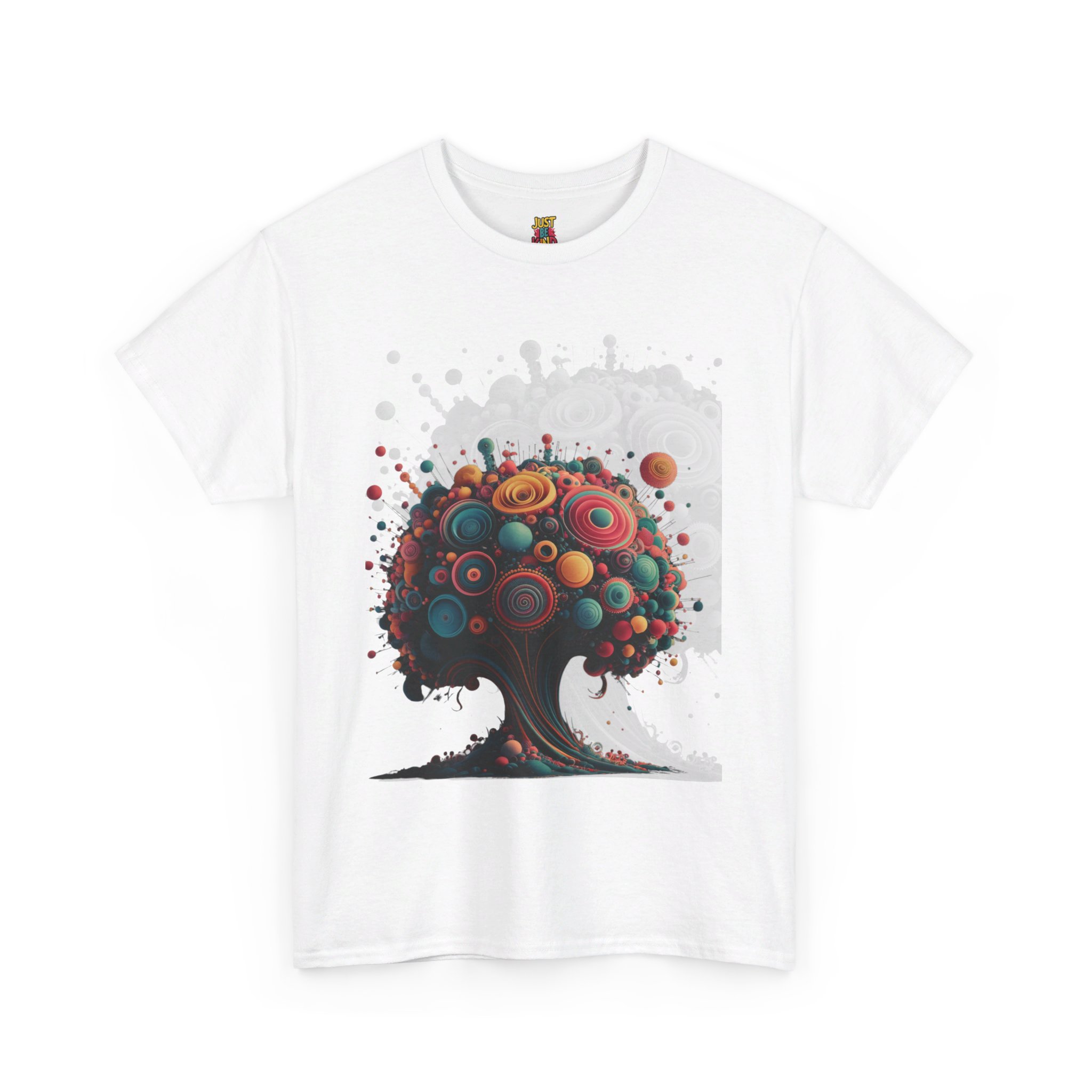 Swirling Abstract Tree - Unisex Heavy Cotton Tee - Image 6