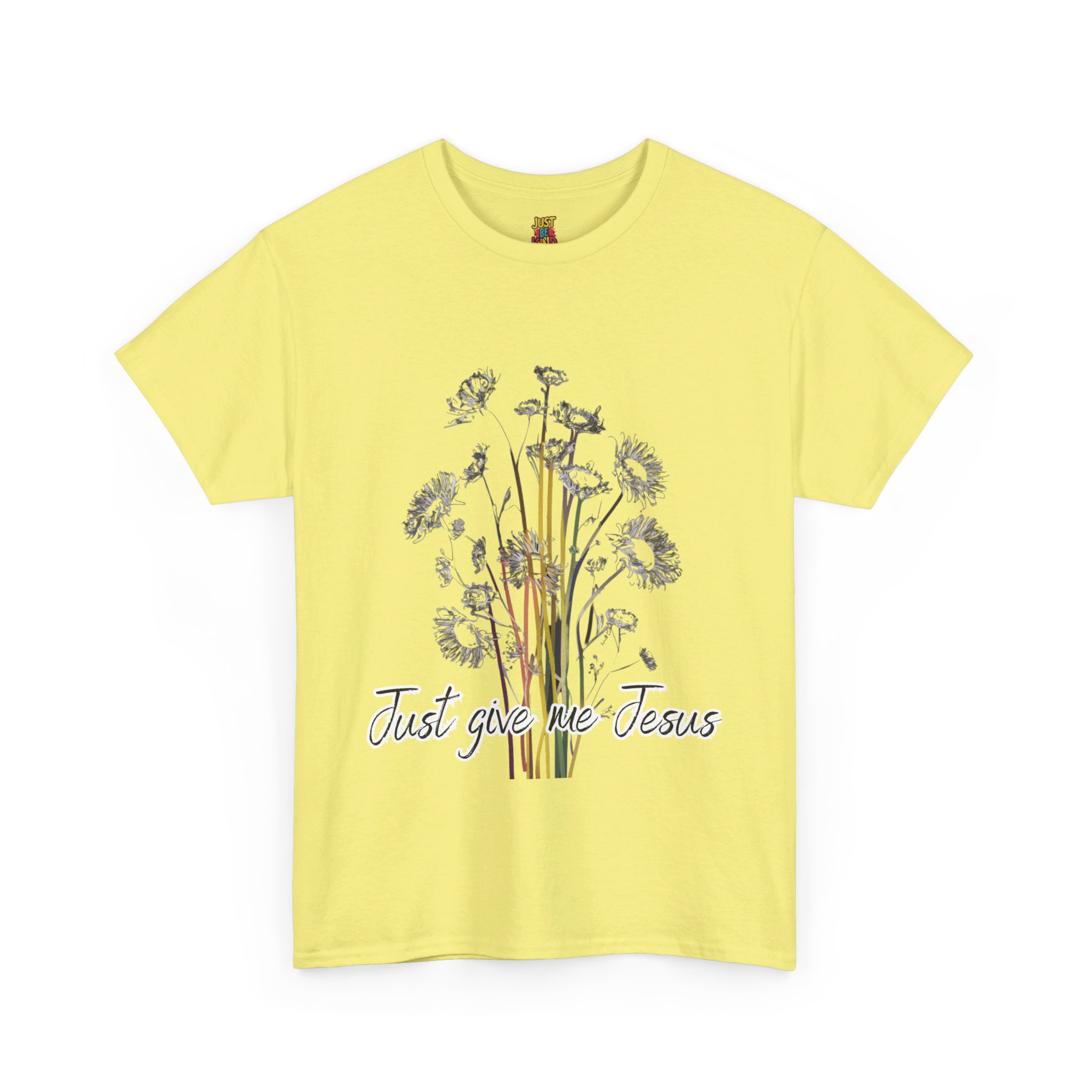 Wildflowers Just Give Me Jesus - Unisex Heavy Cotton Tee - Image 8