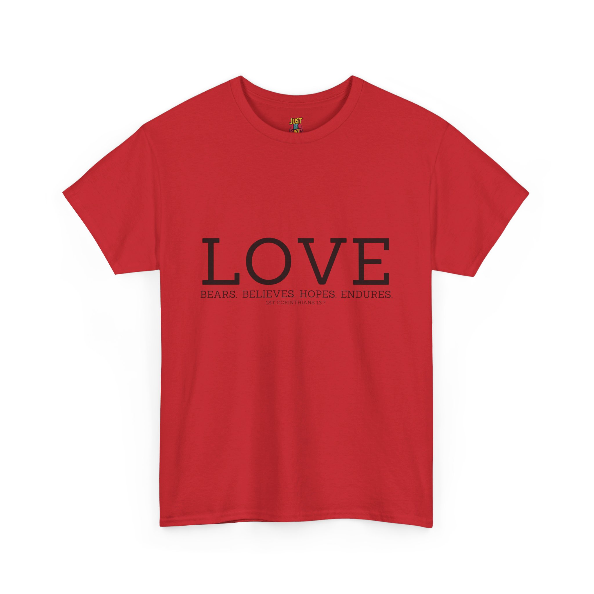 Love Bears. Believes. Hopes. Endures. - Unisex Heavy Cotton Tee - Image 10