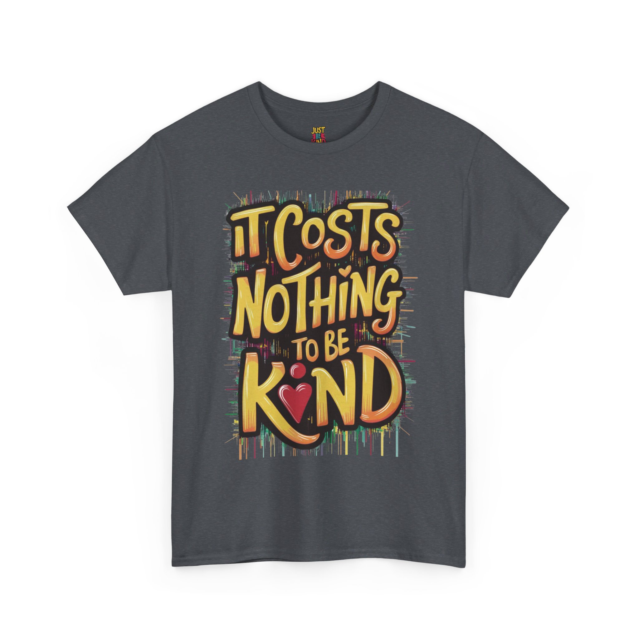 It Costs Nothing to Be Kind - Unisex Heavy Cotton Tee - Image 9