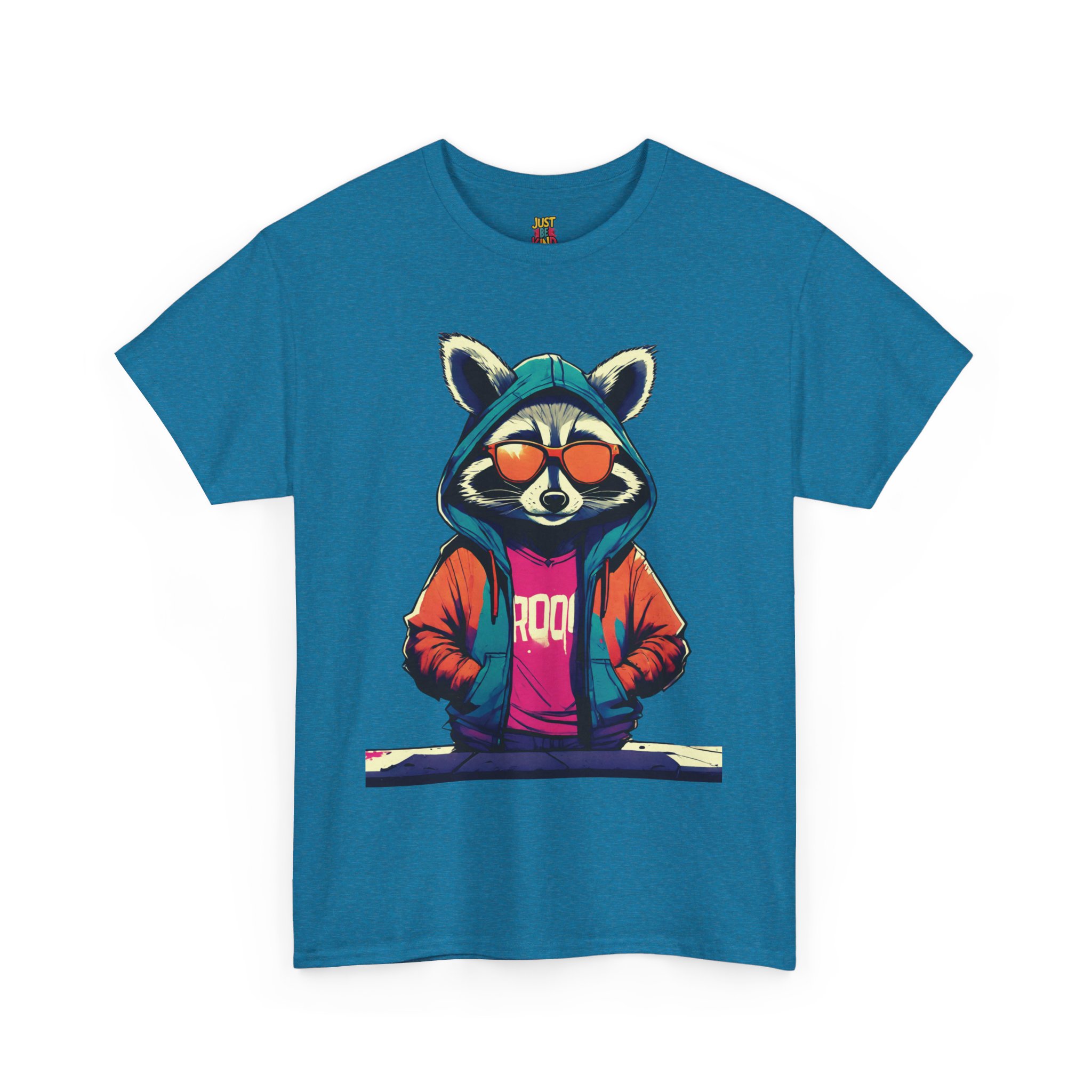 Racoon - Unisex Heavy Cotton Tee - Image 10