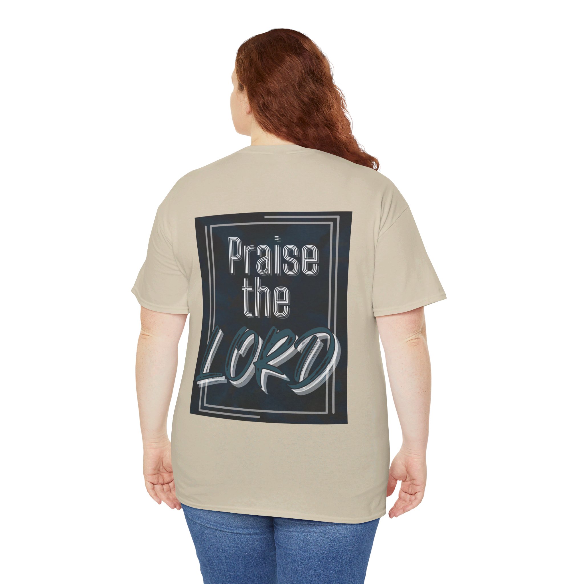 Let Everything That Has Breath (2 sided) - Unisex Heavy Cotton Tee - Image 4