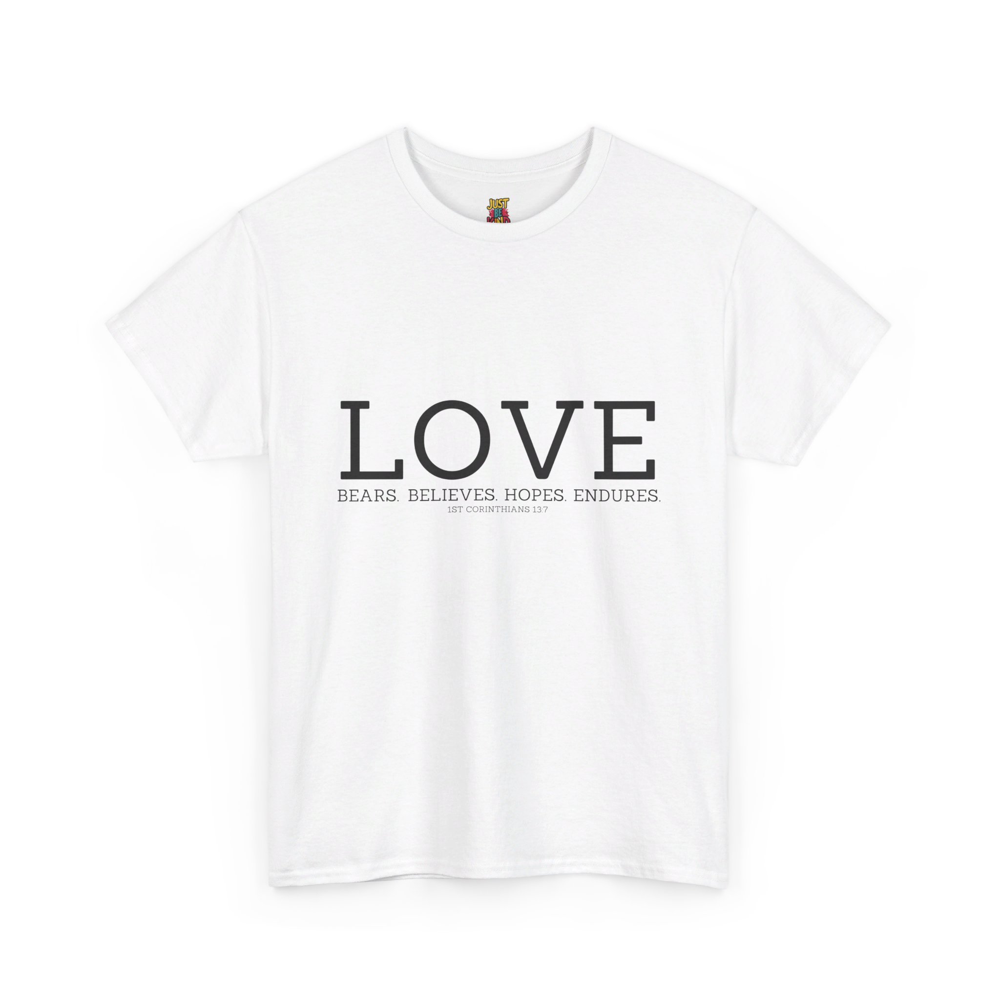 Love Bears. Believes. Hopes. Endures. - Unisex Heavy Cotton Tee - Image 6