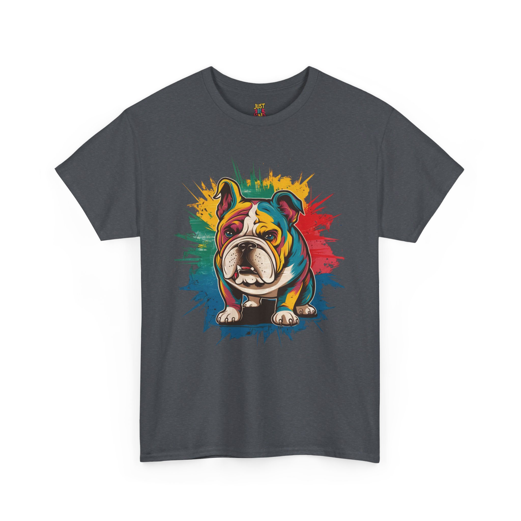Pop Art Bulldog - Unisex Heavy Cotton Tee - Image 9