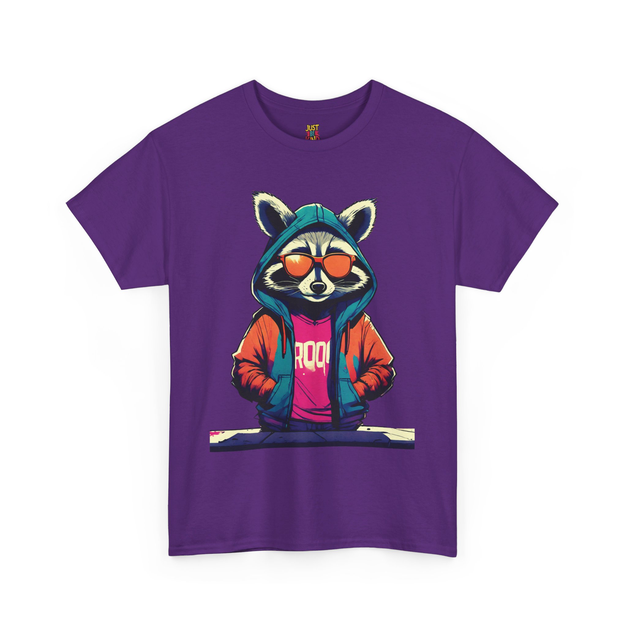 Racoon - Unisex Heavy Cotton Tee - Image 12