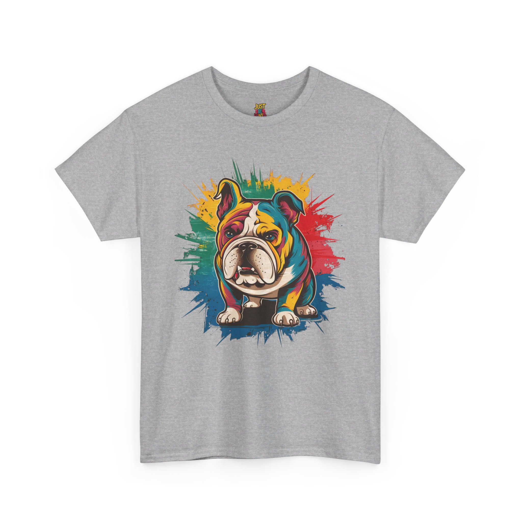 Pop Art Bulldog - Unisex Heavy Cotton Tee - Image 8