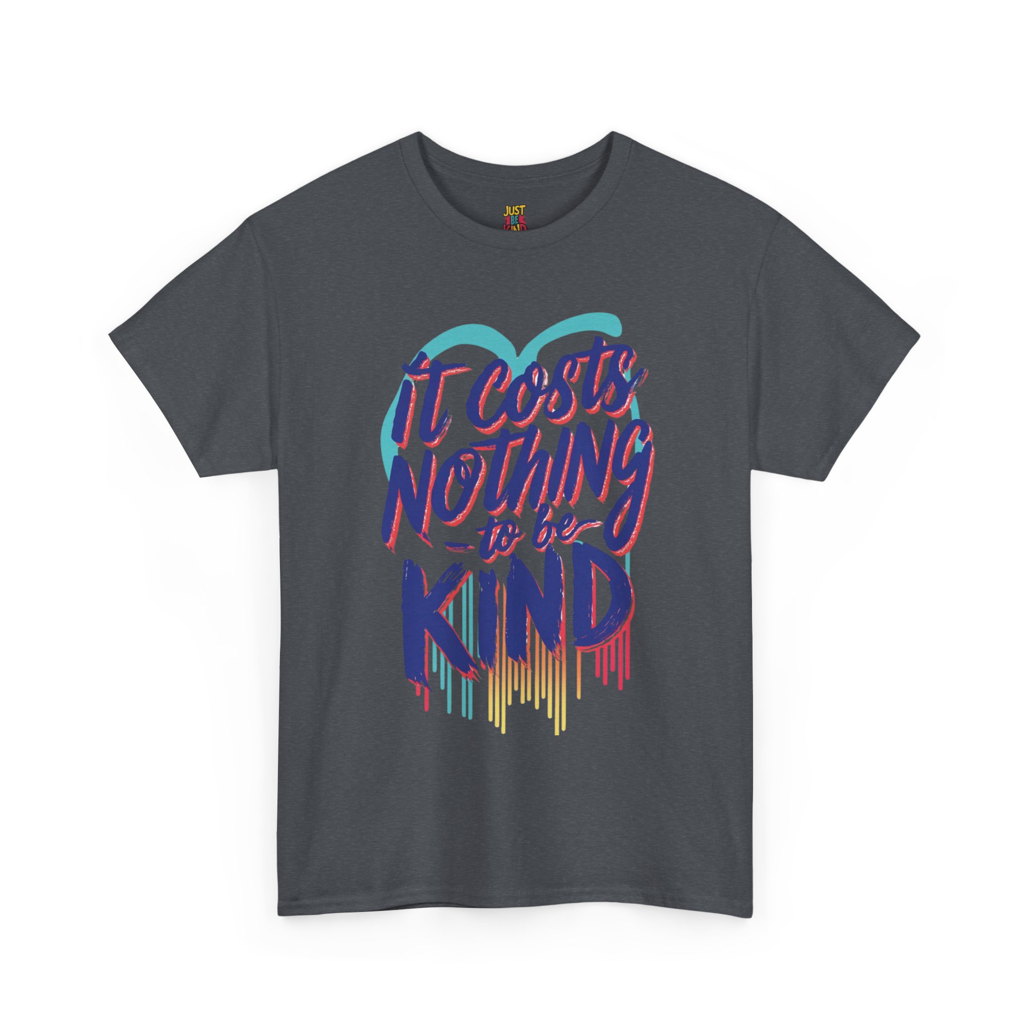 It Costs Nothing to Be Kind - Unisex Heavy Cotton Tee - Image 9