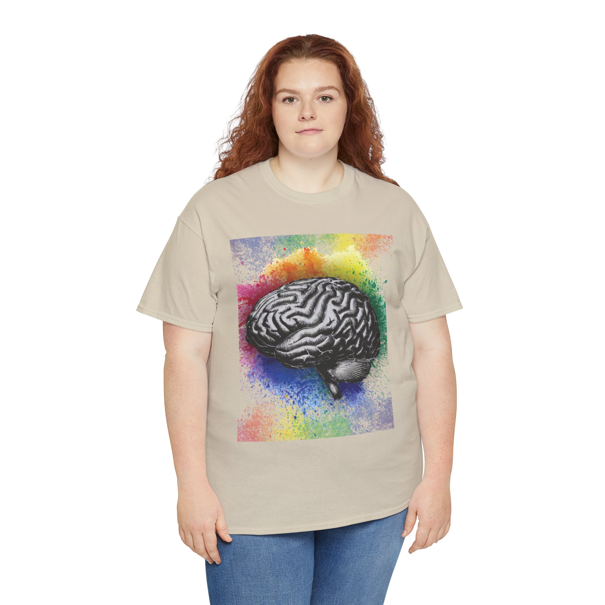 Brain Splash - Unisex Heavy Cotton Tee - Image 3