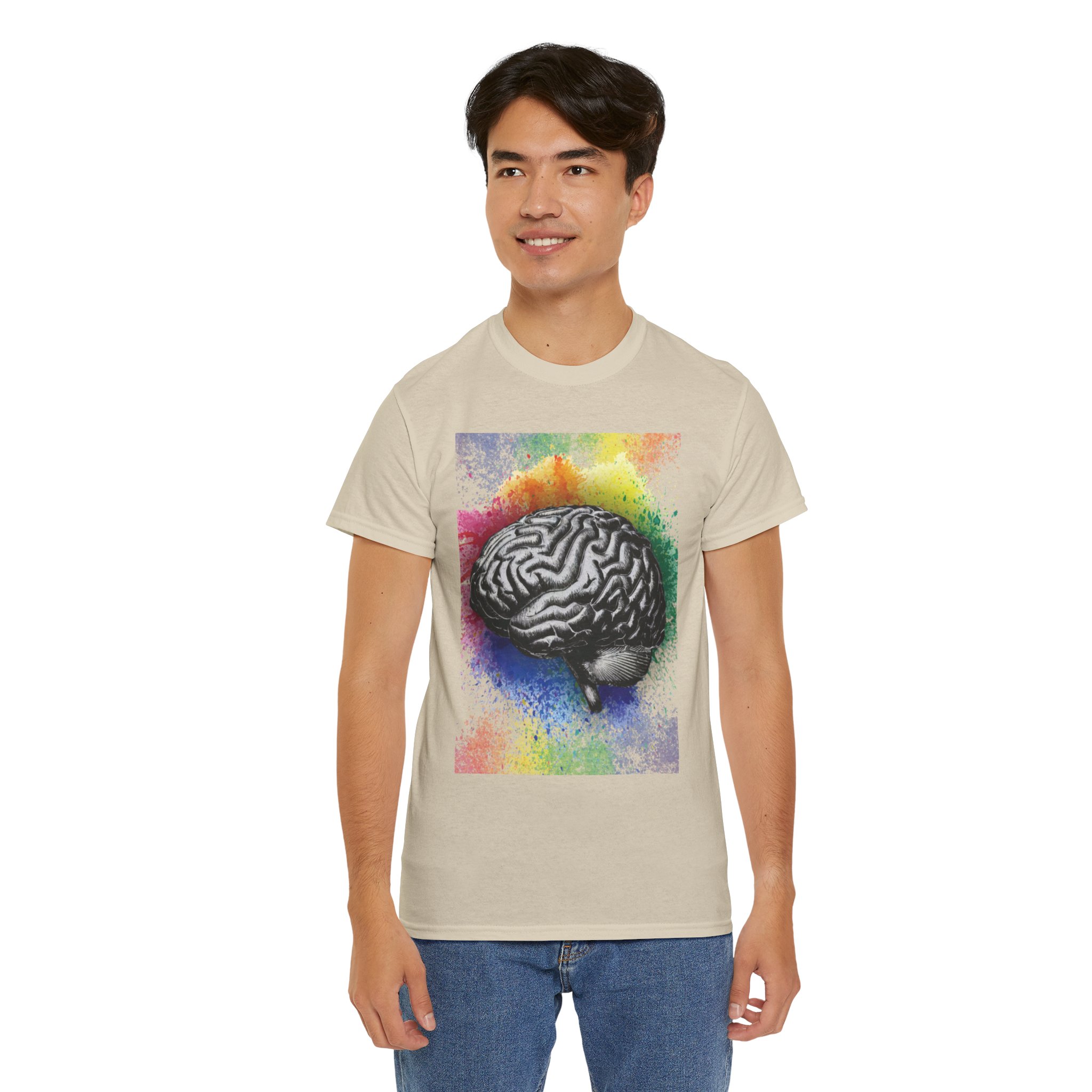 Brain Splash - Unisex Heavy Cotton Tee - Image 4