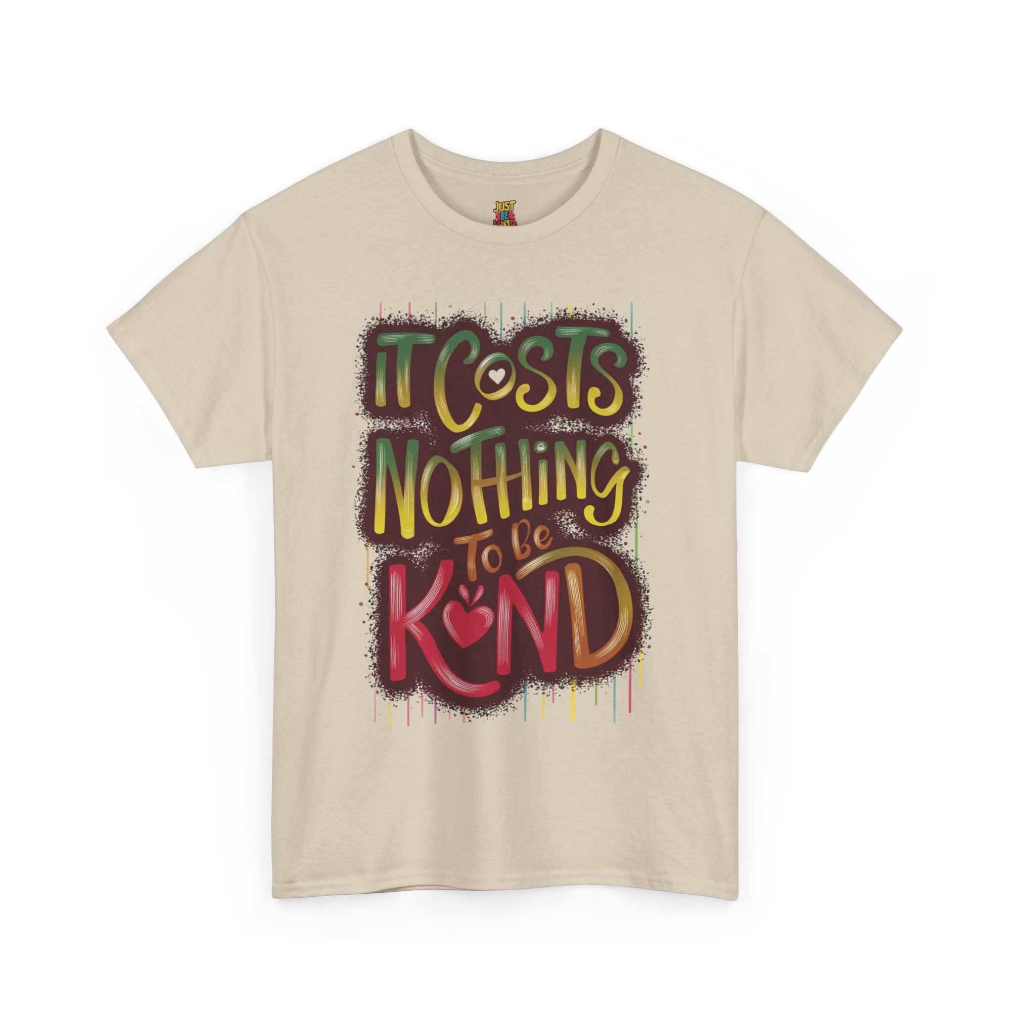 It Costs Nothing to Be Kind - Unisex Heavy Cotton Tee - Image 6