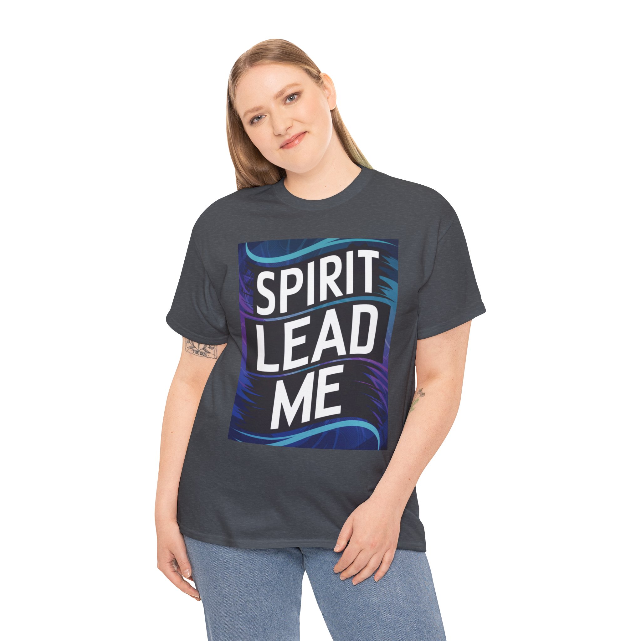 Spirit Lead Me - Unisex Heavy Cotton Tee - Image 3
