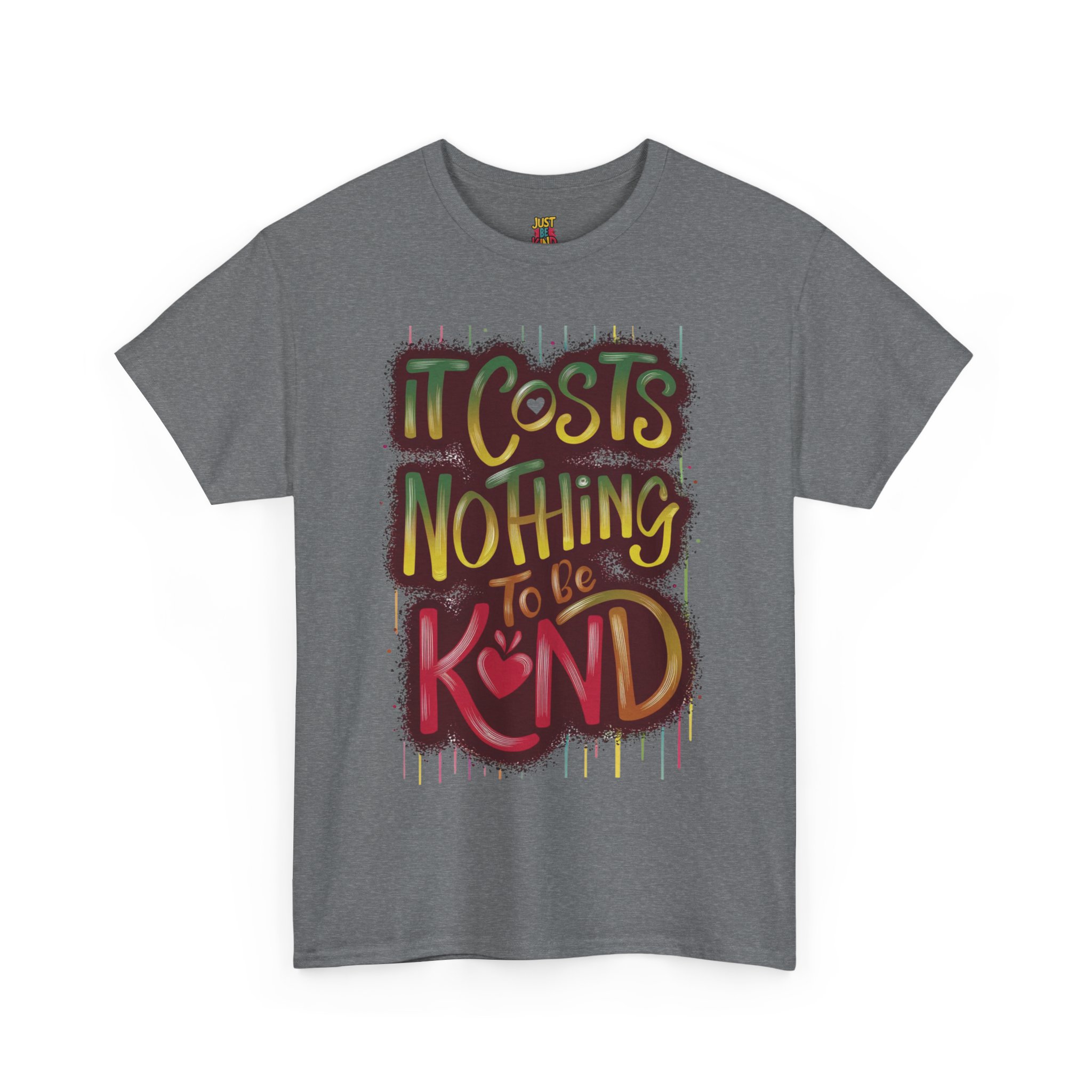 It Costs Nothing to Be Kind - Unisex Heavy Cotton Tee - Image 7