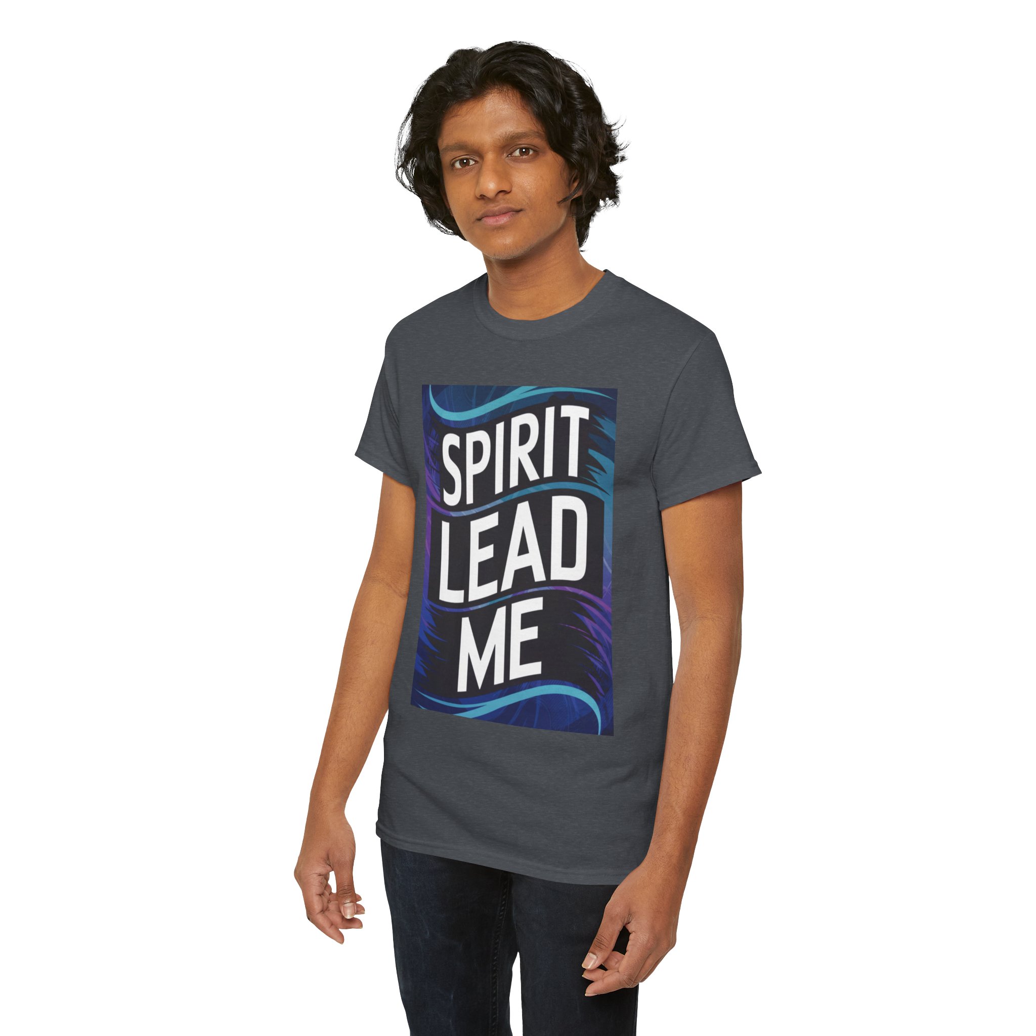 Spirit Lead Me - Unisex Heavy Cotton Tee - Image 4